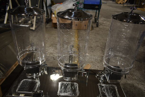 BRAND NEW SCRATCH AND DENT! Stainless Steel Countertop 3 Hopper Dry Dispensers on Frame. - Image 4 of 5