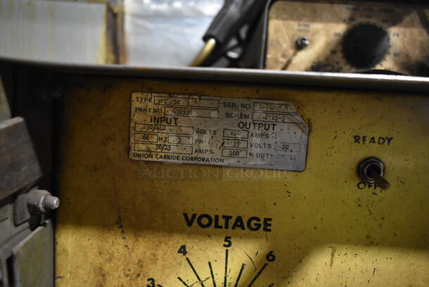 Union Carbide Linde VI-252 Metal Commercial Floor Style Power Supply Welder on Casters. 230/460 Volts, 3 Phase.  - Image 7 of 8