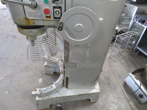 One Eurodib 60 Quart Planetary Mixer, With Bowl, Guard, And Paddle.  Model# M60A. 220 Volt. 3 Phase.  - Image 4 of 5
