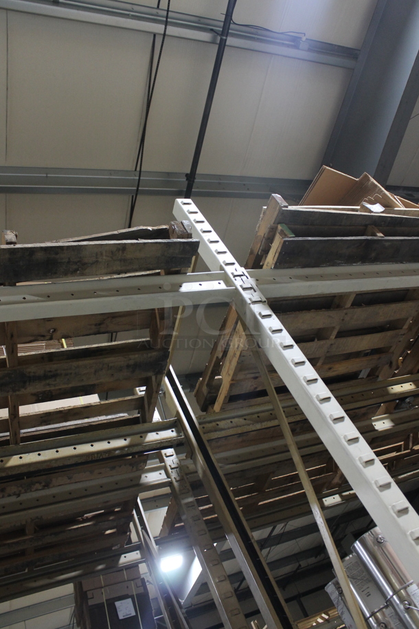 ALL ONE MONEY! Lot of Tan Metal Pallet Racking. Does Not Include Contents. BUYER MUST REMOVE. - Image 4 of 7