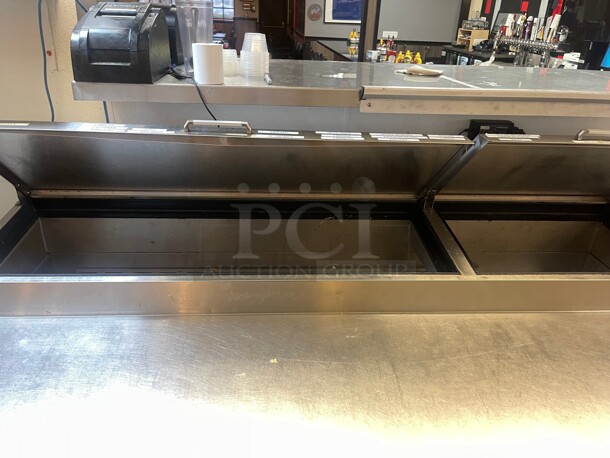 Working! Supera PPT2R-1 - 67 inch Commercial  Pizza Prep Table 115 Volt NSF Tested and Working! - Image 5 of 8