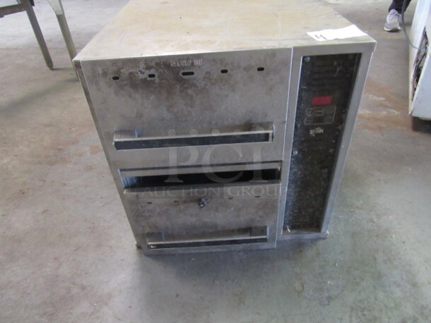 One Star 2 Drawer Warmer. 21X30X21 - Image 1 of 2