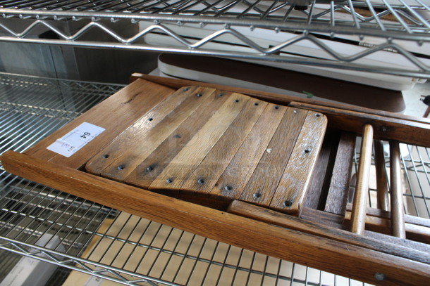 3 Wooden Folding Chairs. 16x16x30. 3 Times Your Bid! - Image 4 of 4