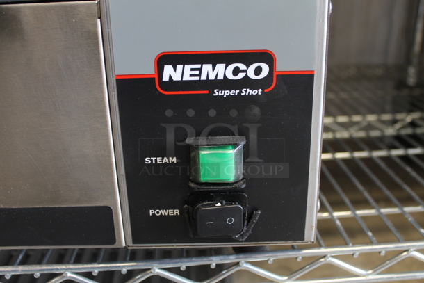 Nemco 6600 Stainless Steel Commercial Countertop Super Shot Steamer. 120 Volts, 1 Phase. Tested and Does Not Power On - Needs New Power Switch - Image 3 of 6