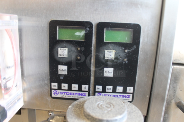 2010 Stoelting Model SF144-38I Stainless Steel Commercial Countertop Air Cooled 2 Flavor Soft Serve Ice Cream Machine w/ Milkshake Mixer. 208-230 Volts, 1 Phase. - Image 5 of 8