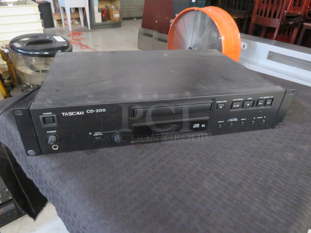 One Tascam Professional CD Player With Bluetooth. #CD-200. - Image 1 of 1