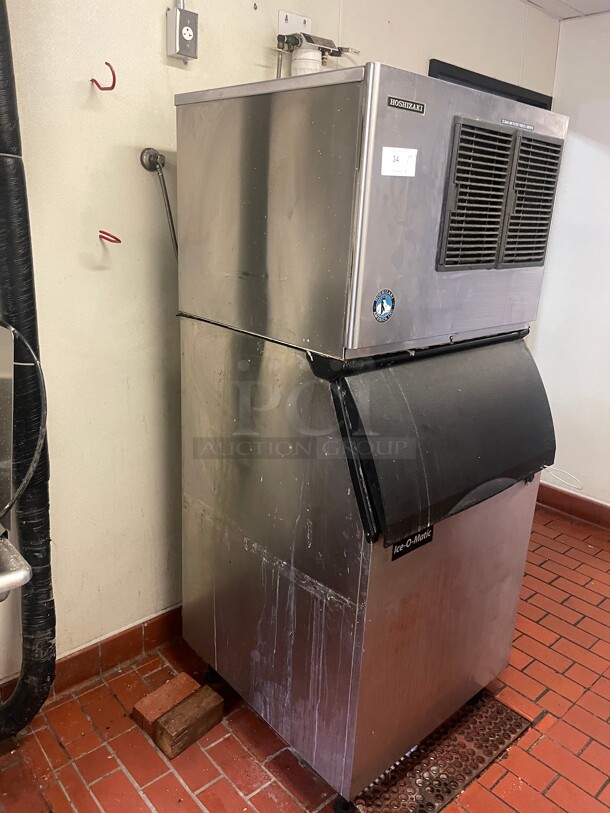 Working! Hoshizaki KML-351-MAH 400 Lb per Day Commercial Ice Machine Maker With Ice Bin 115 Volt NSF Tested and Working! - Image 2 of 10