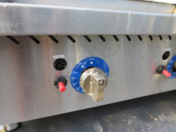 One WORKING 4 Foot Natural Gas Globe Griddle. 48X29X16 - Image 2 of 3