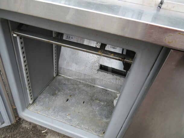 One 2 Door Randell Refrigerated 2 Door Prep Table. Model# 9305-7M. 115 Volt. 48X31X35 - Image 3 of 3