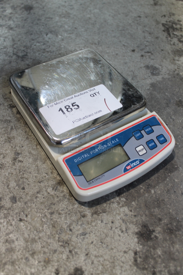 Winco Metal Countertop 20 Pound Digital Portioning Scale. - Image 2 of 4
