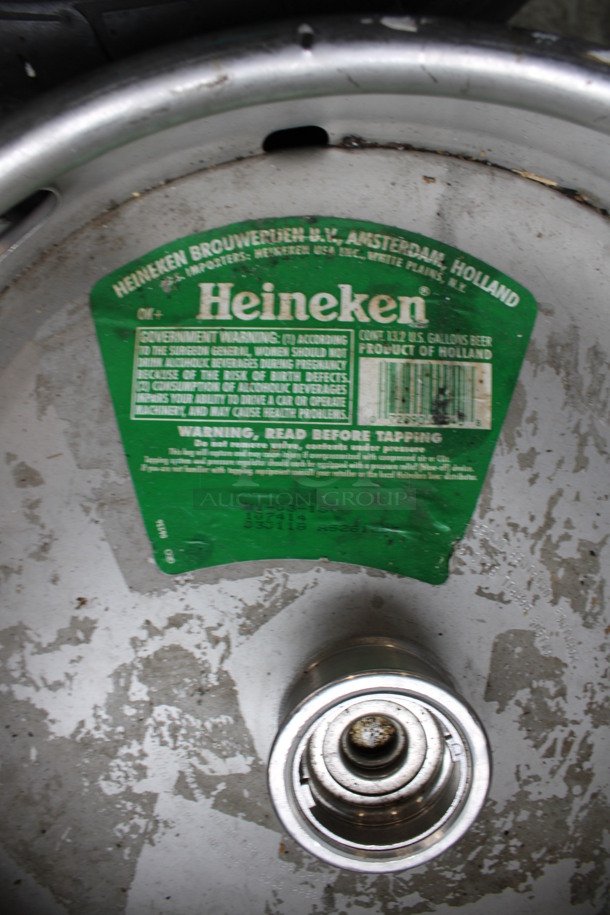 Metal Half Barrel Keg. 16x16x21 - Image 3 of 4