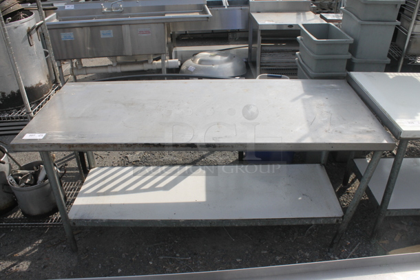 Stainless Steel Table w/ Undershelf - Image 1 of 6