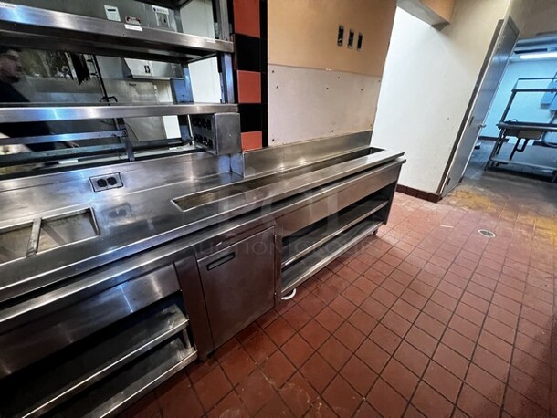 Drop-in Cold Storage Prep Table W/Under Counter Storage 