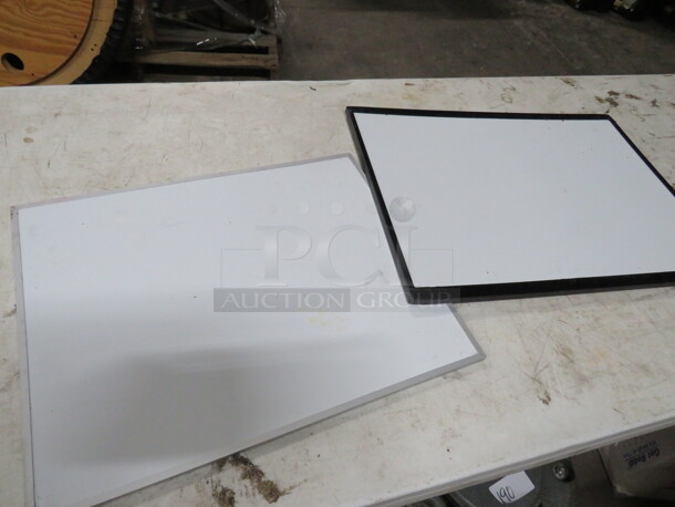 Assorted Size Dry Erase Boards.