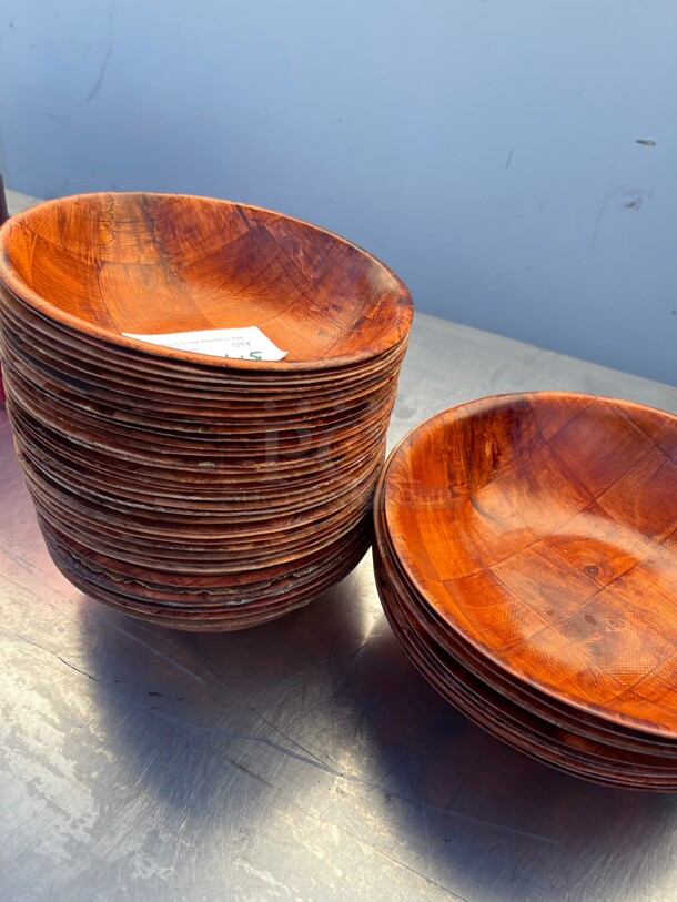 Commercial Wooden Plates great for Serving Food  - Image 2 of 6