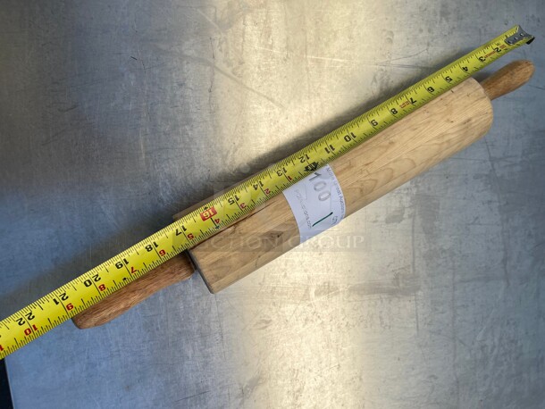 American Metalcraft WRPC5718 21 inch Rolling Pin w/ 4 inch Barrel, Wood - Image 3 of 5