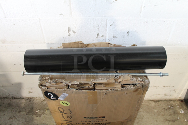 Box of 8 BRAND NEW! Lancaster Table & Seating 25"x4" Table Base column and Rod. - Image 2 of 3