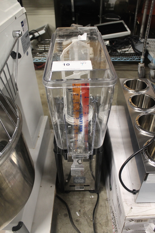LIKE NEW! Carnival King JETCOF 120M Stainless Steel Commercial Countertop Single 5 Gallon Bowl Refrigerated Beverage Dispenser. 120 Volts, 1 Phase. Unit Has Only Been Used a Few Times! Tested and Working!  - Image 1 of 6