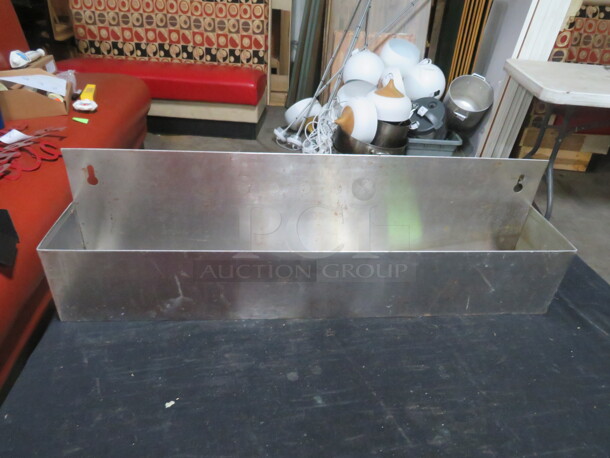 One Stainless Steel Bottle Rail. 22X4X6 - Image 1 of 1