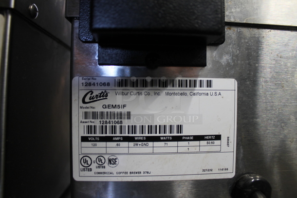 2 Curtis GEM3IF419 Sattelite Servers on 2Curtis GEM5IF Stainless Steel Commercial Countertop Satellite Server Stands. 120 Volts, 1 Phase. 2 Times Your Bid! - Image 4 of 6