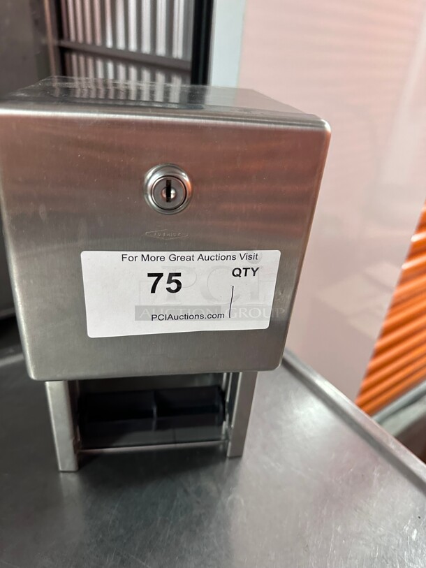 Bobrick B-2888 Commercial Toilet Paper Dispenser, Surface-Mounted, Stainless Steel w/ Satin Finish NSF  - Image 2 of 6