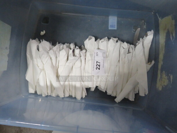 One Lot of Rolled Flatware.