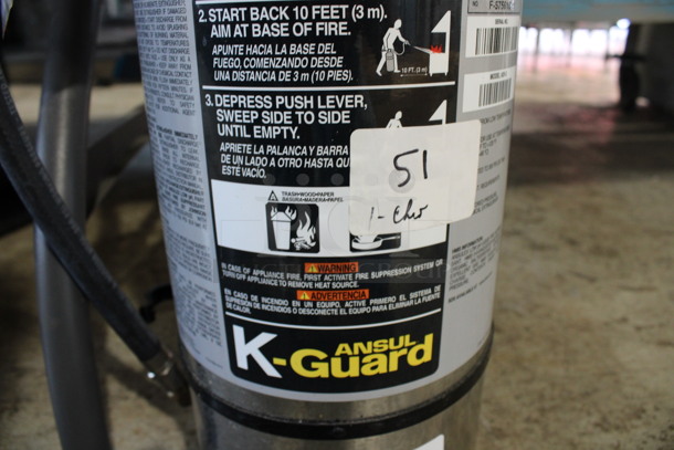 Ansul K Guard Wet Chemical Fire Extinguisher. 7x8x22 - Image 3 of 4
