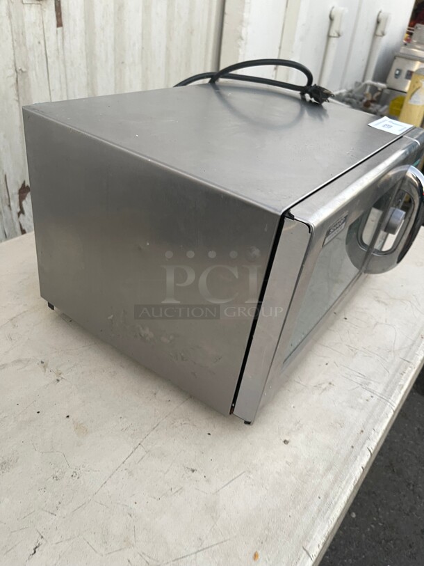 Working! Sharp R-21LCFS 1000w Commercial Heavy Duty Microwave w/ Dial Control, 120v NSF Tested and Working! - Image 9 of 10