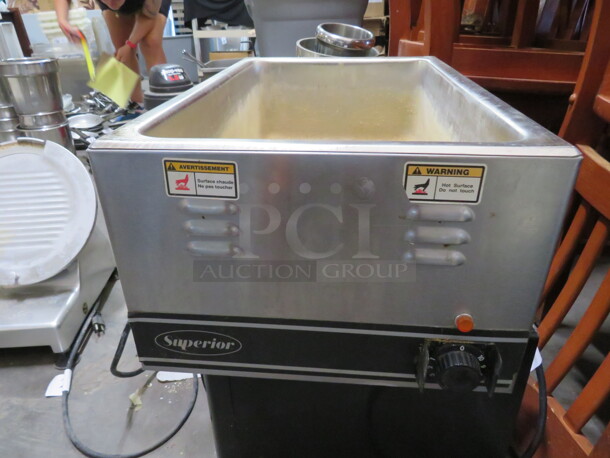 One Superior Food Warmer. Model# CW-2AI. 120 Volt. 15X22X9