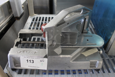 Tomato Saber Metal Commercial Countertop Tomato Slicer.