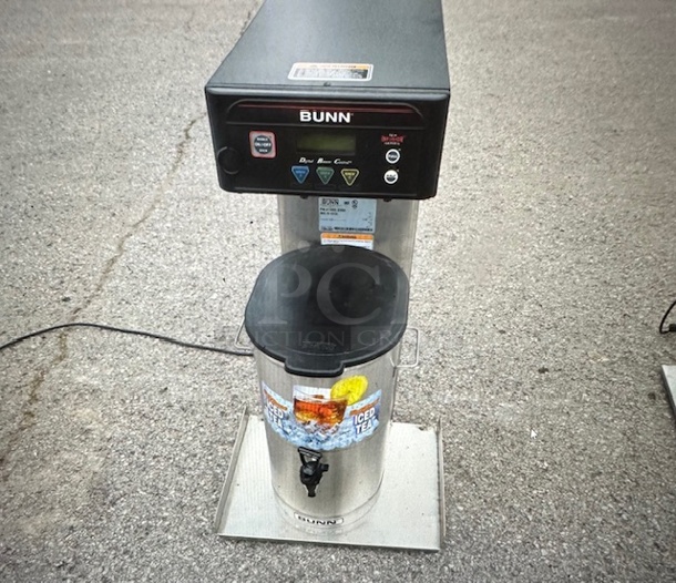 One Bunn Dual Infusion Tea Brewer With Satellite. No Basket. Model# ITB. 120 Volt. 19.5X21X34. $1055.00 - Image 1 of 2