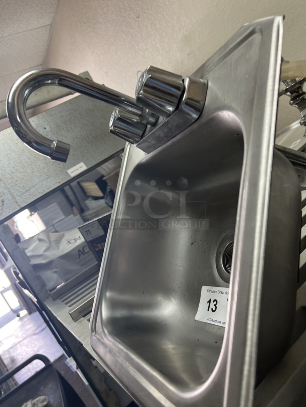 11-inch Handsink with Faucet Built In Drop in Sink - Image 3 of 3