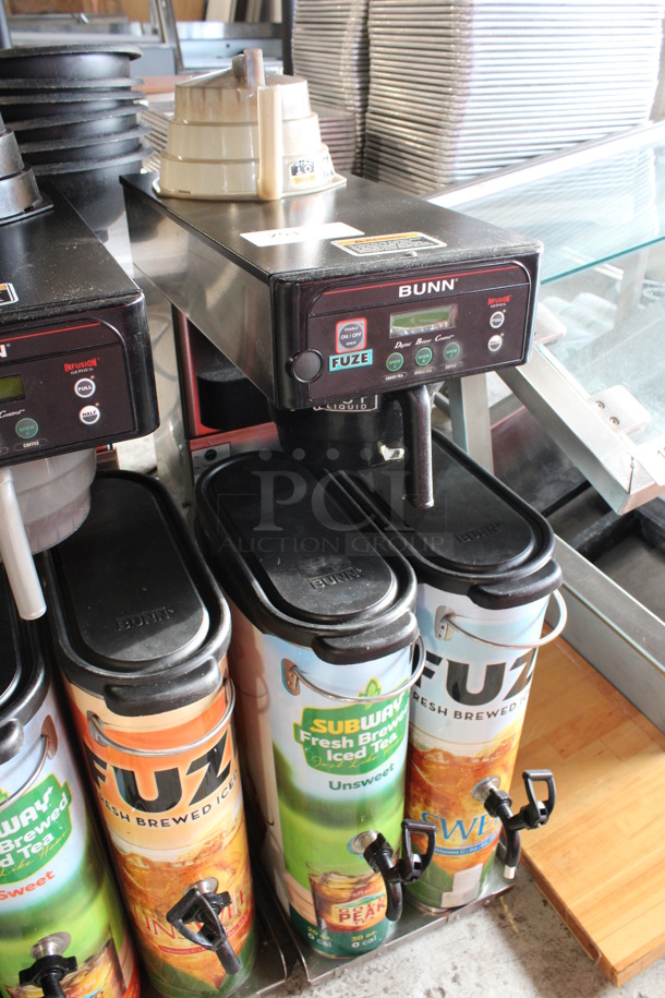 Bunn Model ITCB-DV Stainless Steel Commercial Countertop Iced Tea Machine w/ 2 Beverage Holder Dispenser and 2 Poly Brew Baskets. 120 Volts, 1 Phase. 13x24x35 - Image 2 of 6