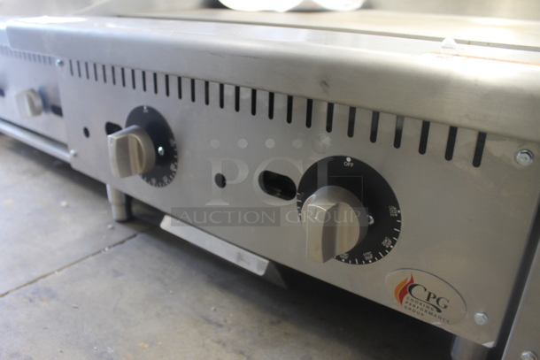 Cooking Performance Group CPG TGP-24H Stainless Steel Commercial Countertop Natural Gas Powered Charbroiler Grill. 60,000 BTU. - Image 4 of 5
