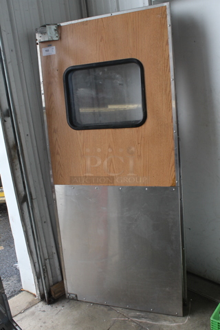 2 Eliason Commercial Swinging Kitchen Doors. 2 Times Your Bid!