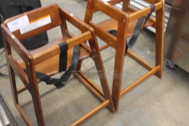 2 Wooden High Chairs. 2 Times Your Bid! - Image 2 of 3
