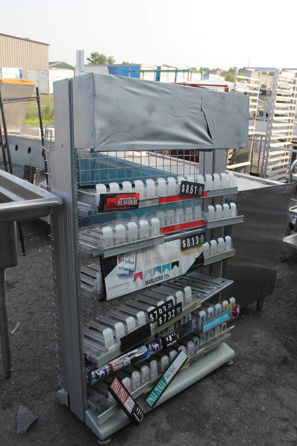 Commercial Stainless Steel Open Rack Cigarette Display Unit - Image 4 of 6