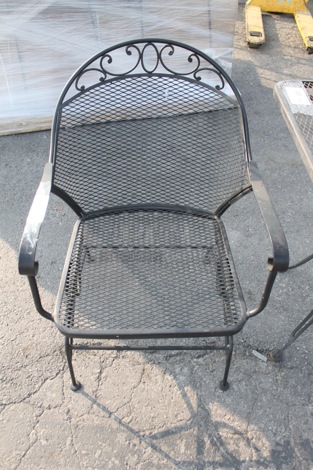 2 Items Including Outdoor Square Lattice Table And Outdoor Lattice Chair With Rounded Back And Top Detail. 2 Times Your Bid! Chair: 22.5X21X33.5 - Image 5 of 7