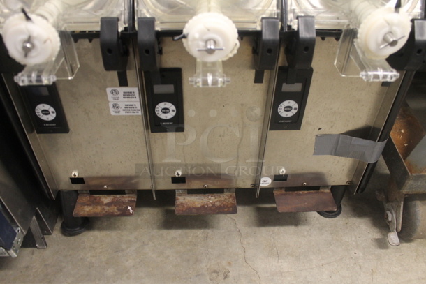 Elemco FC3 Stainless Steel Commercial Countertop 3 Hopper Slushie Machine. Missing 2 Lids. 115 Volts, 1 Phase. Tested and Powers On But Does Not Get Cold - Image 5 of 6