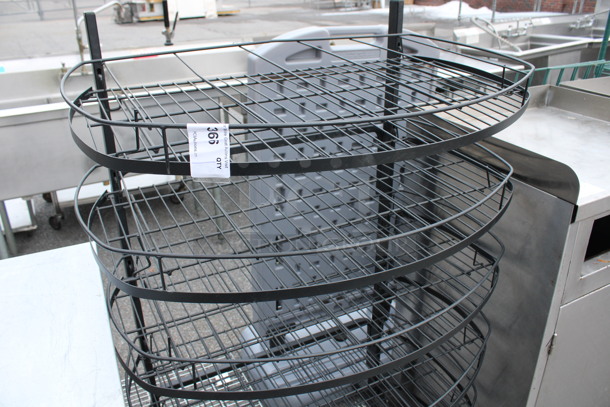 Black Metal 6 Tier Chip Rack Display Merchandiser on Casters. 35x23x57 - Image 3 of 4