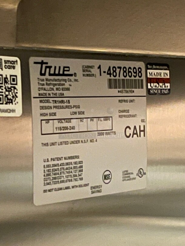 Amazing! True Full Height Insulated Mobile Heated Cabinet w/ (1) Rack Capacity, 208-230v/1ph NSF Tested and Working! Maintaining 140 to 180 degrees Fahrenheit - Image 6 of 10