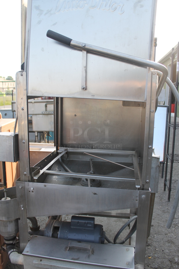 Auto-Chlor A5 Commercial Stainless Steel Dishwasher With Washmate And Drymate Detergents On Galvanized Legs. 115V.  - Image 10 of 12