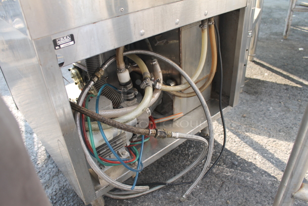 CMA PKC24 Commercial Stainless Steel Electric Glasswasher On Galvanized Legs. 120V, 1 Phase.  - Image 10 of 11