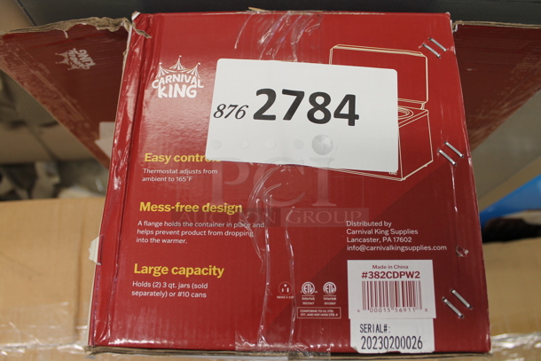 Carnival King 381CDPW2 Stainless Steel Commercial Countertop Cone Dip Warmer. 120 Volts, 1 Phase.  - Image 7 of 7