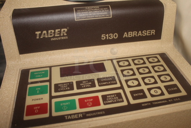 Metal 2 Tier Cart w/ Contents Including Taber 5130 Abraser and Taber 5150 Abraser on Commercial Casters. - Image 4 of 8