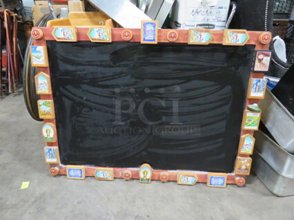 One Wooden Chalkboard/Menu Board.  46X33