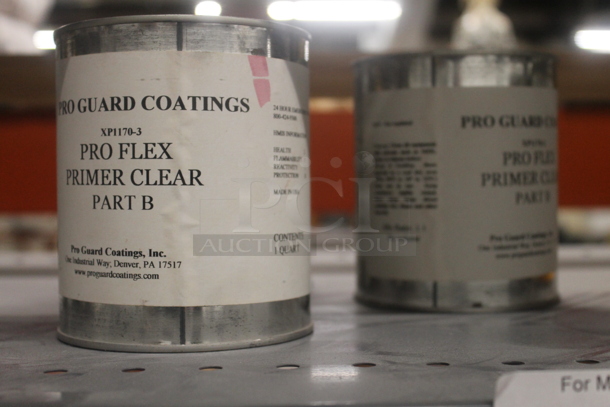 Gray Metal 5 Tier Shelving Unit w/ Contents Including Thorcoflame, Pro Flex Primer, Restoration Coating, Primer Clear. BUYER MUST REMOVE. - Image 5 of 12