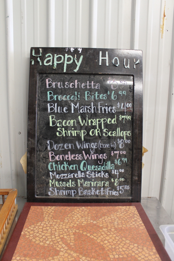 ALL ONE MONEY! Lot of Various Items Including Sign, NEW Sherpa Throw and Tabletop. - Image 5 of 6