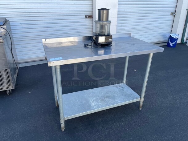 Clean! Commercial 48 inch Stainless Steel Prep Table NSF Great for any Restaurant Preparations Area