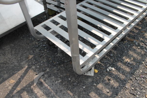 Newage Metal Commercial 2 Tier Cart w/ 2 Push Handle on Commercial Casters. - Image 2 of 2